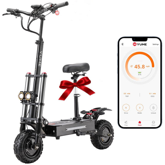 Y11+ Dual Motors 6000W 50 Miles Long Range and 50 Mph Fastest Electric Scooter for Adults