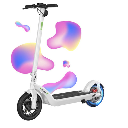 X3Pro Electric Scooter, 1200W Motor, 31-37 Miles Range, 28 Mph, 12'' Big Tires, Folding Commuter E-Scooter for Adult