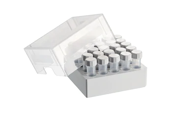 艾本德儲存盒 5 × 5, 可放置 25  個螺旋蓋管，5  mL，2  件，高 76  mm，3  英寸，聚丙烯材料，可耐受最低 -86  °C，可高溫高壓滅菌，帶蓋子并具有數(shù)字字母標識