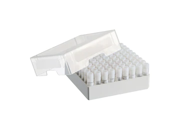 艾本德儲存盒 9 × 9, 可放置 81  個螺旋蓋（凍存）管， 1  –  2  mL，3  件，高 53  mm，2  英寸，聚丙烯材料，可耐受最低 -86  °C，可高溫高壓滅菌，帶蓋子并具有數(shù)